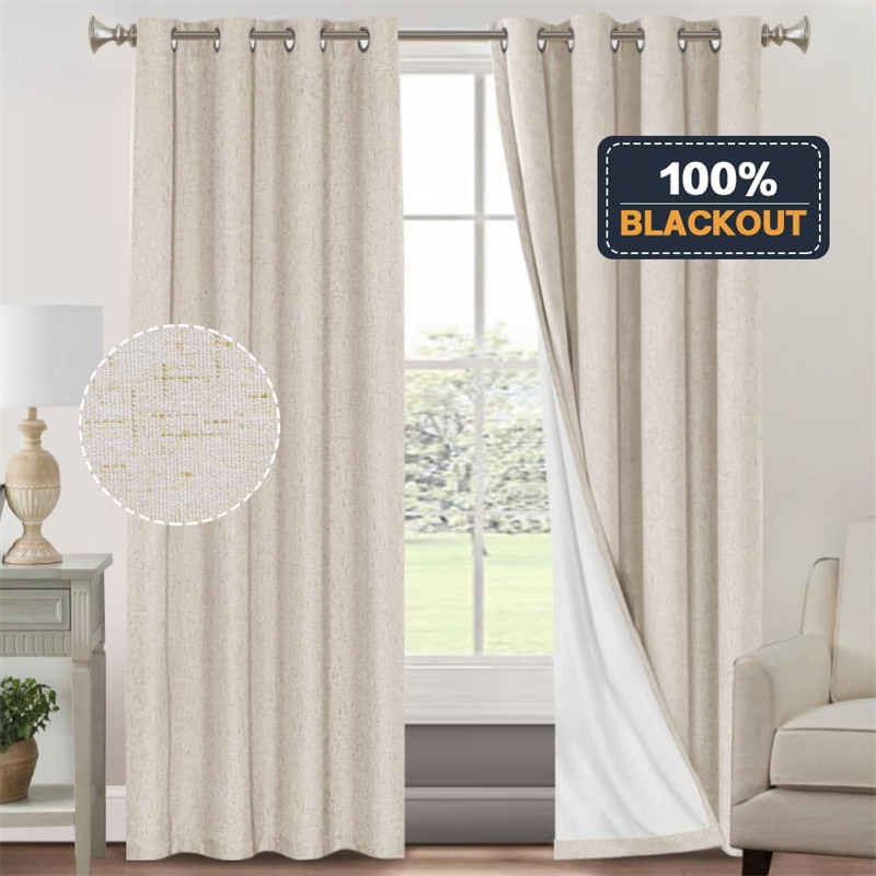 5 SN17890 3 PASS Linen Textured Blackout Curtain - 副本.png